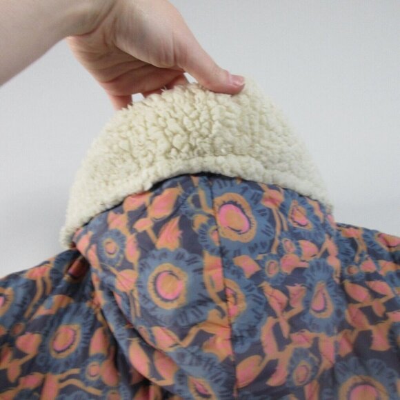 Natural Life Kimono Sherpa Jacket Women L XL Snap Hooded Boho Oversized Hood 764 - Picture 5 of 16